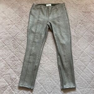 Anthropologie Snakeskin‎ Elastic Waist Leggings Women's Size 29